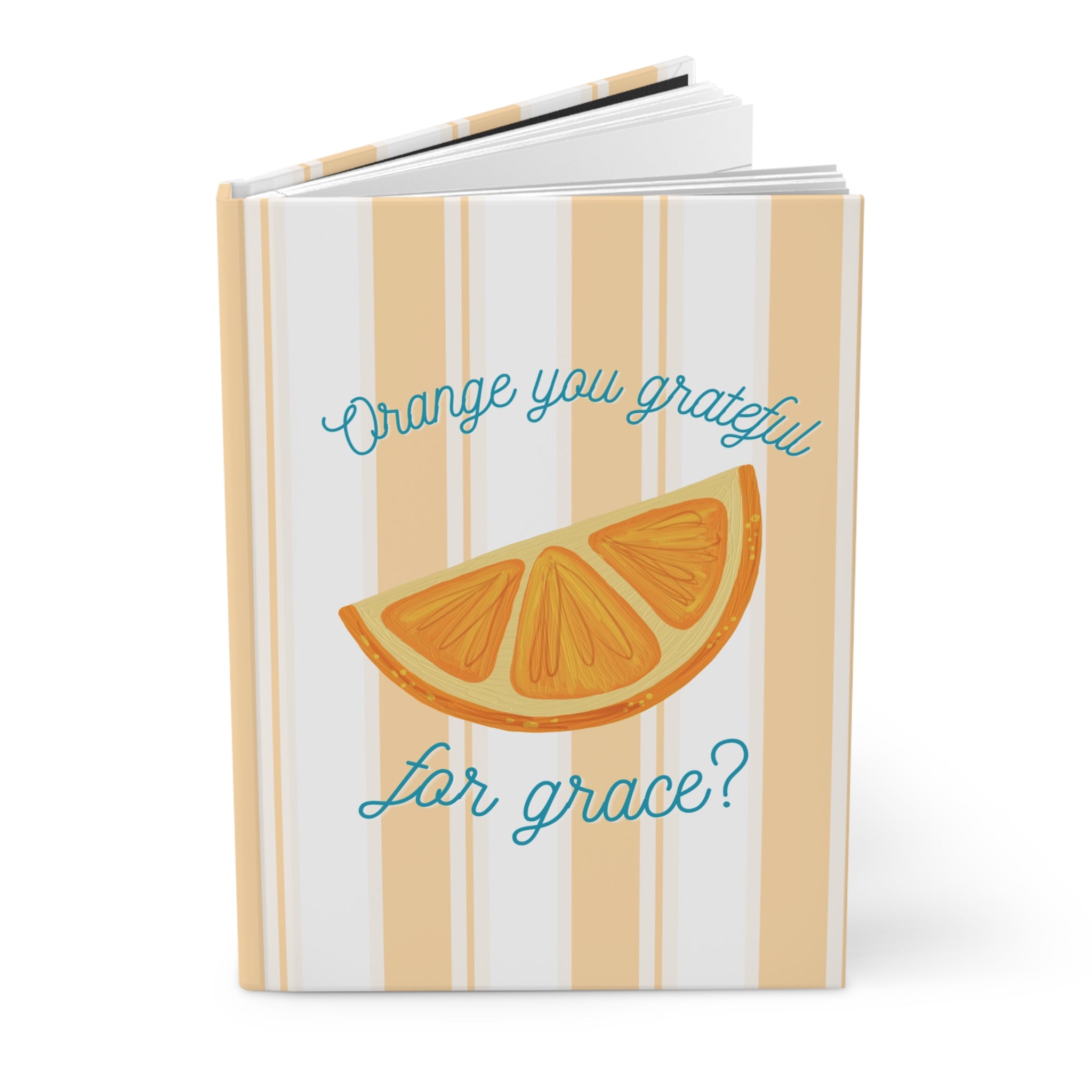 Orange You Grateful Hardcover Journal Matte